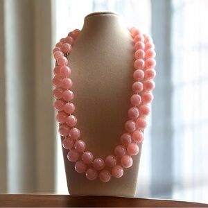 Pink Double or Triple Strand Necklace